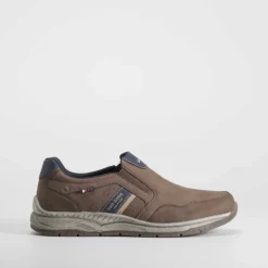 Deportiva casual slip on marrón SENDA ROAD