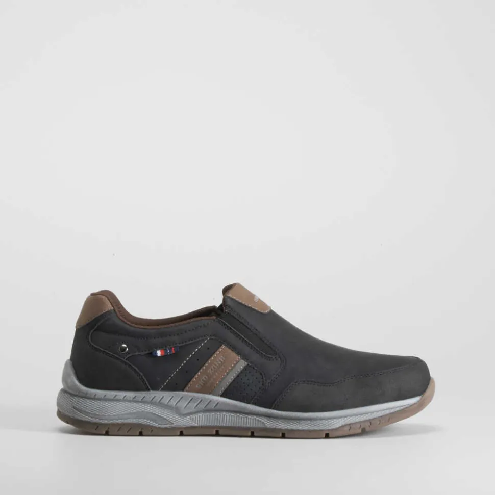 Deportiva casual slip on negra SENDA ROAD
