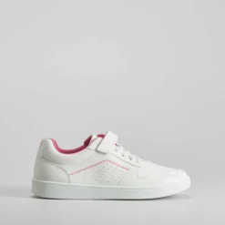 Deportiva con velcro blanca y rosa UTWO