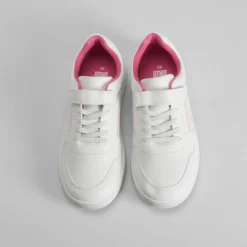 Deportiva con velcro blanca y rosa UTWO