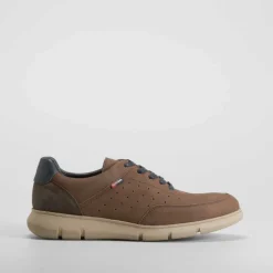 Deportiva confort rukwa piel marrón COMFEET