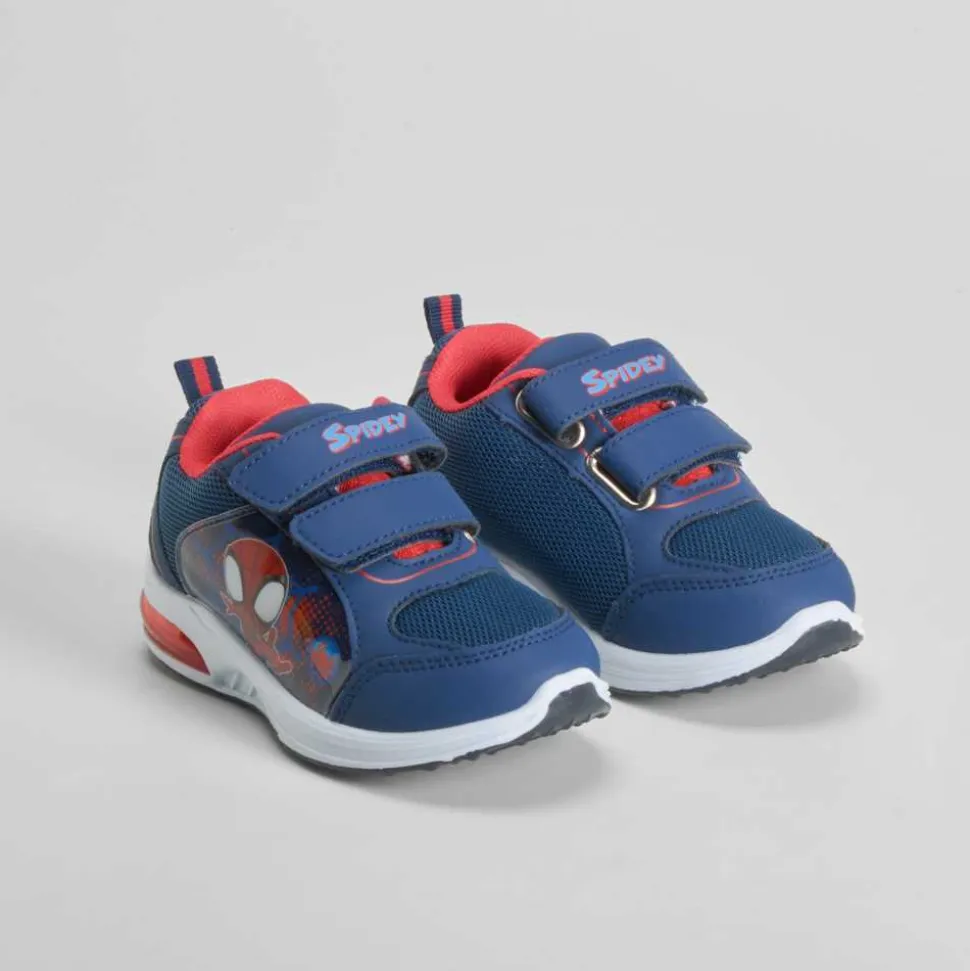 Deportiva de luces color azul SPIDERMAN