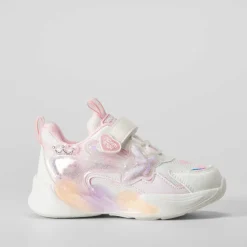 Deportiva de luces infantil blanca y rosa BEPPI