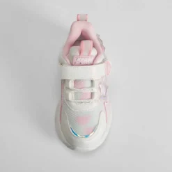 Deportiva de luces infantil blanca y rosa BEPPI