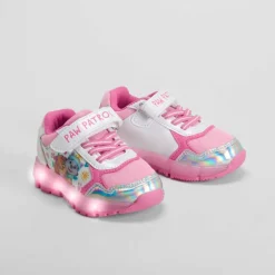 Deportiva luces blanca y rosa PATRULLA CANINA