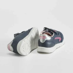 Deportiva piel tres velcros azul PABLOSKY