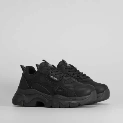 Deportiva plataforma chunky negra NYC