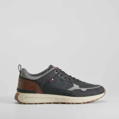 Deportiva retro casual negra SENDA ROAD