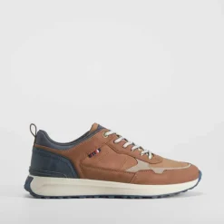 Deportiva retro runner marrón SENDA ROAD