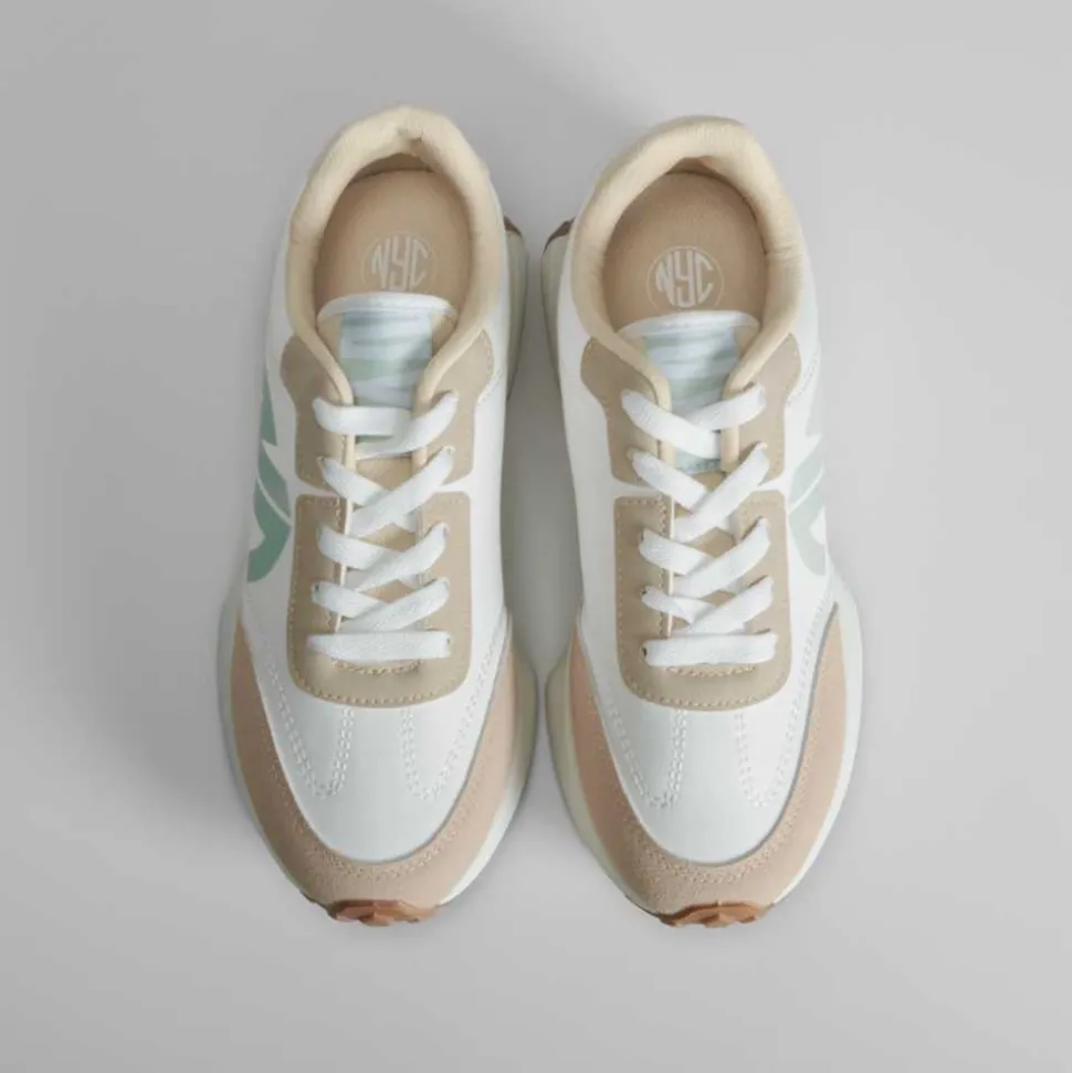 Deportiva retrojogging moda blanca de NYC