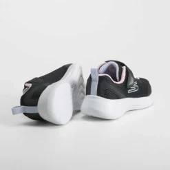 Deportiva selectors infantil negra y rosa SKECHERS