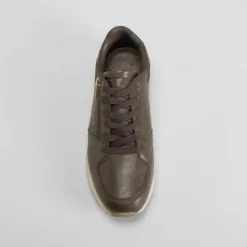 Deportiva urbana cremallera marrón COMFEET