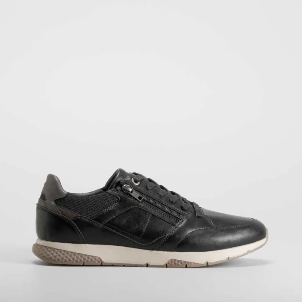 Deportiva urbana cremallera negra COMFEET