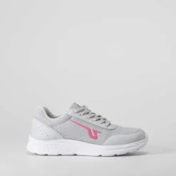 Deportiva walking gris y fucsia UTWO