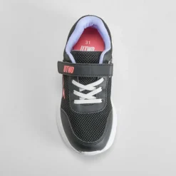 Deportiva walking negro y rosa UTWO