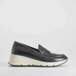 Mocasín cuña negro COMFEET
