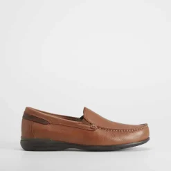 Mocasín orion piel color cuero FLUCHOS