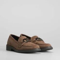 Mocasín plano marrón con estribo PICCOLA PIU