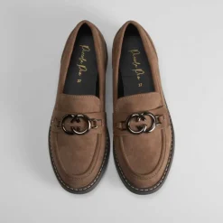 Mocasín plano marrón con estribo PICCOLA PIU
