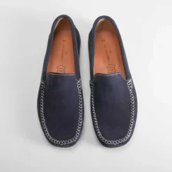 Mocasín serraje azul marino MR. HANSEN