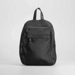 Mochila antirrobo nylon reciclado negra SENDA ROAD