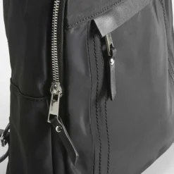 Mochila antirrobo nylon reciclado negra SENDA ROAD