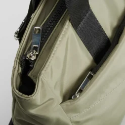 Mochila pespuntes kaki NYC