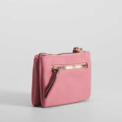 Monedero terciopelo rosa PICCOLA PIU