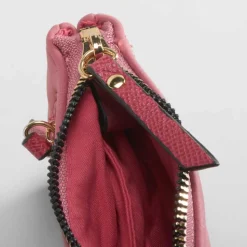 Monedero terciopelo rosa PICCOLA PIU