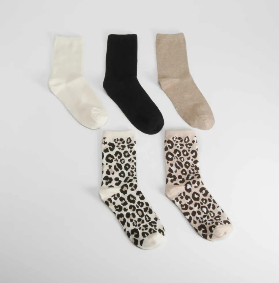 Pack 5 calcetines animal print MERKAL