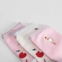 Pack 3 calcetines bailarina rosa MERKAL