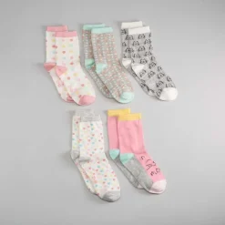 Pack 5 calcetines fantasía motas MKL