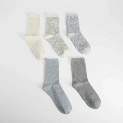 Pack 5 calcetines media caña animal print MERKAL