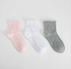 Pack 3 calcetines perlas multicolor MERKAL