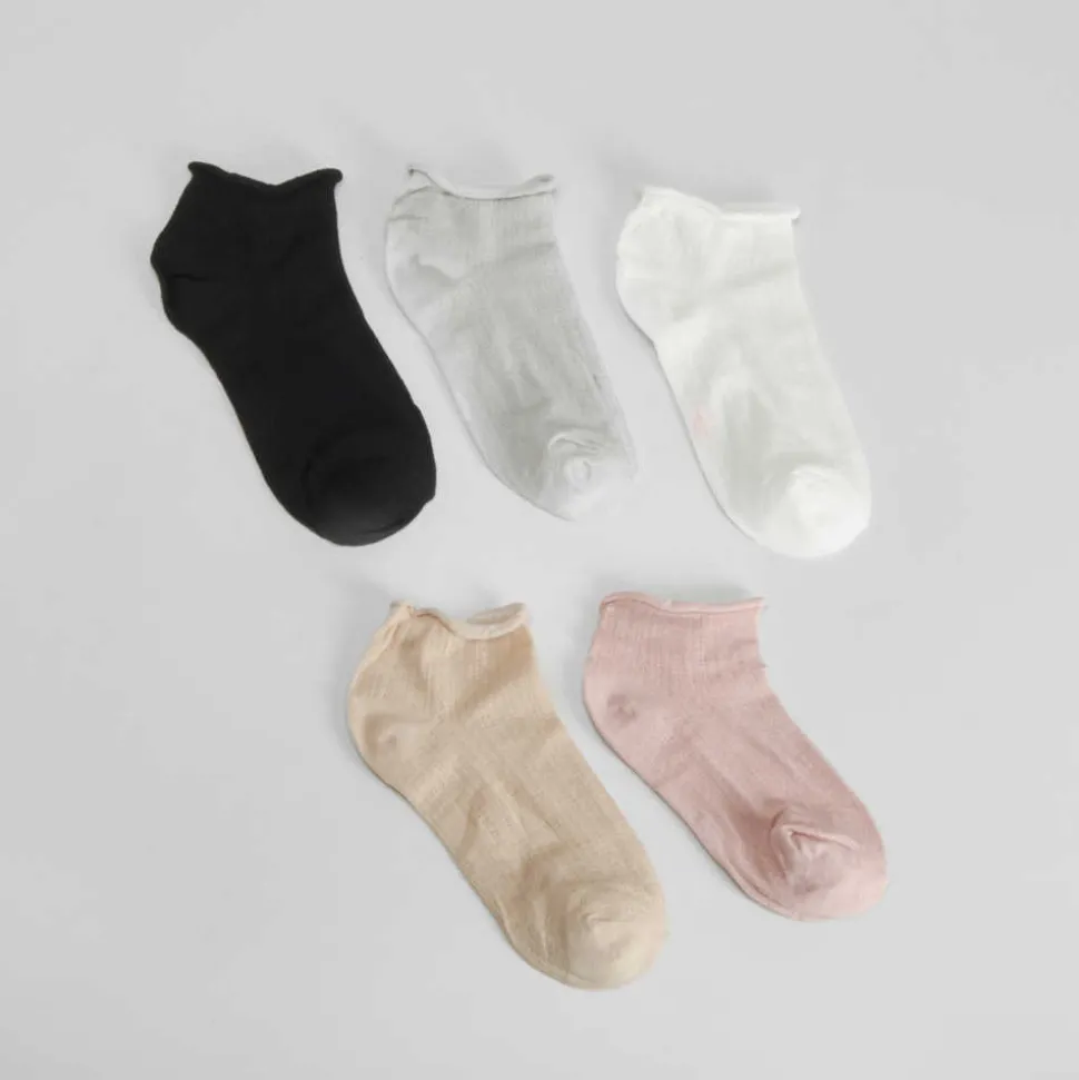Pack 5 calcetines tobilleros colores MERKAL