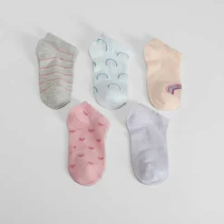 Pack 3 calcetines tobilleros arco iris MERKAL