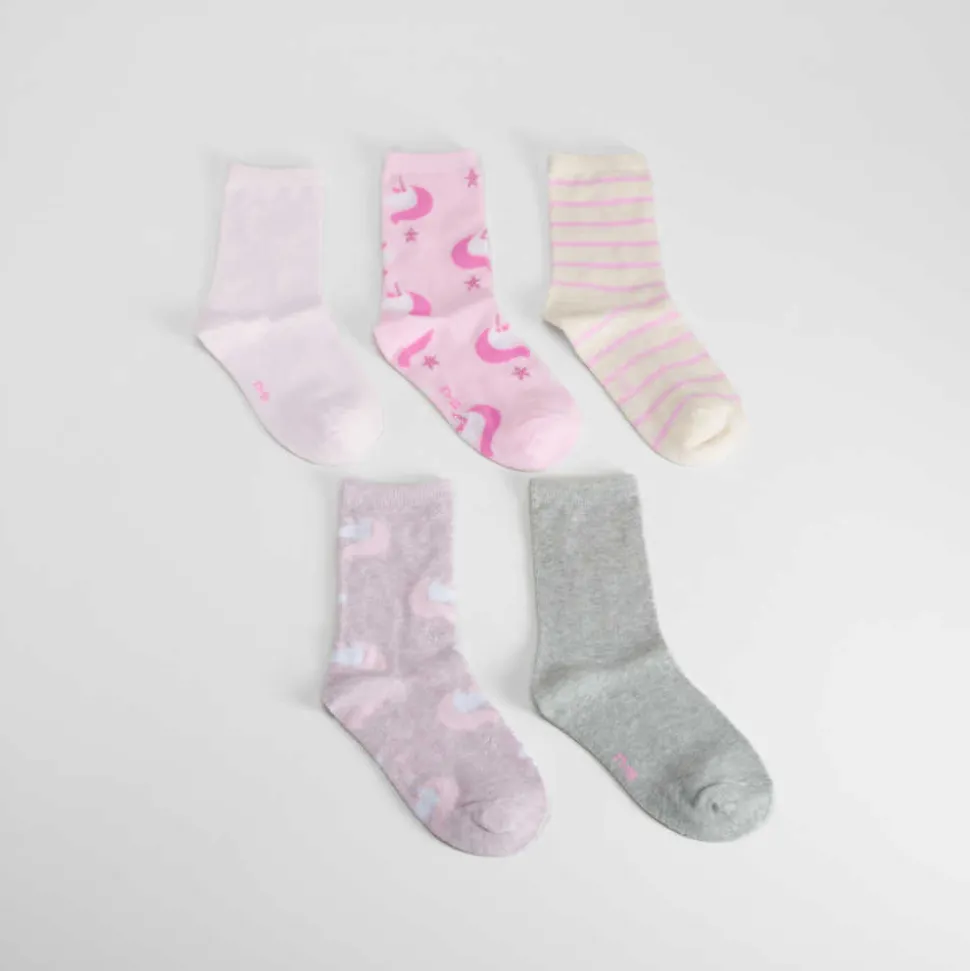 Pack 5 calcetines unicornios multicolor MERKAL