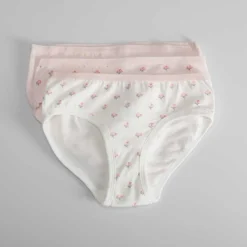 Pack de tres braguitas de niña flores