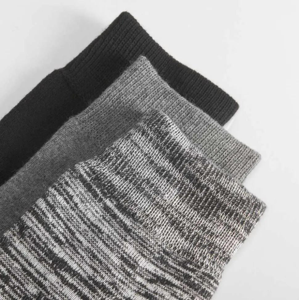 Pack de 3x calcetines largos jaspeado trabajo homb