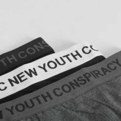 Pack 3x boxers hombre negro gris contraste
