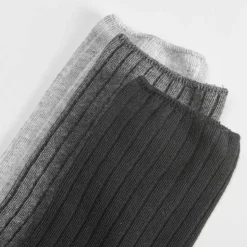 Pack x3 calcetines largos gris negro de mujer