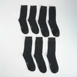 Pack x7 calcetines media caña básico fino MKL