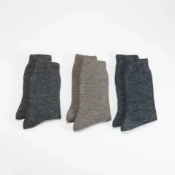 Pack x3 calcetines media caña jaspeado MKL