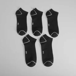 pack 5x calcetines sport negros de hombre