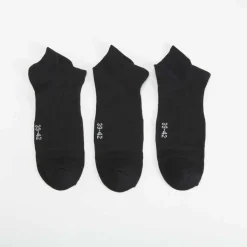 Pack 3x calcetines tobilleros negro MKL