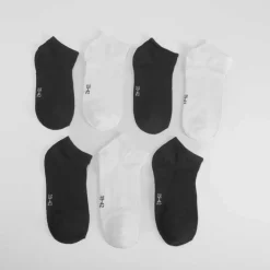 Pack X7 pares calcetines blanco negro