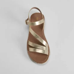 Sandalia bandolera yute oro SENDA ROAD