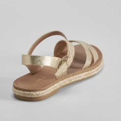 Sandalia bandolera yute oro SENDA ROAD