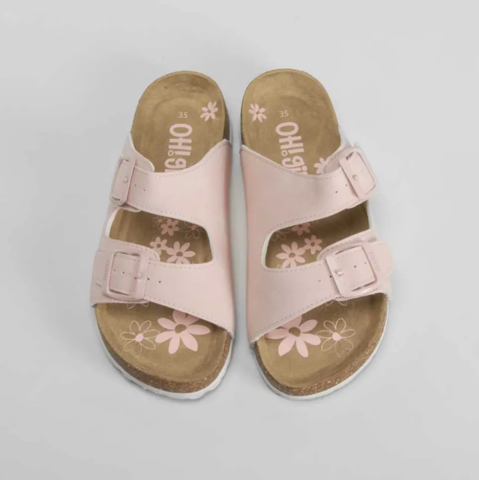 Sandalia bio de tiras color rosa OH GIRL