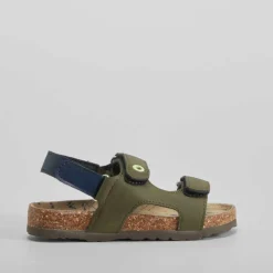 Sandalia bio infantil verde SEVEN FIVE
